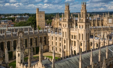 All Souls College and the many spires of Oxford University, Oxfordshire.
