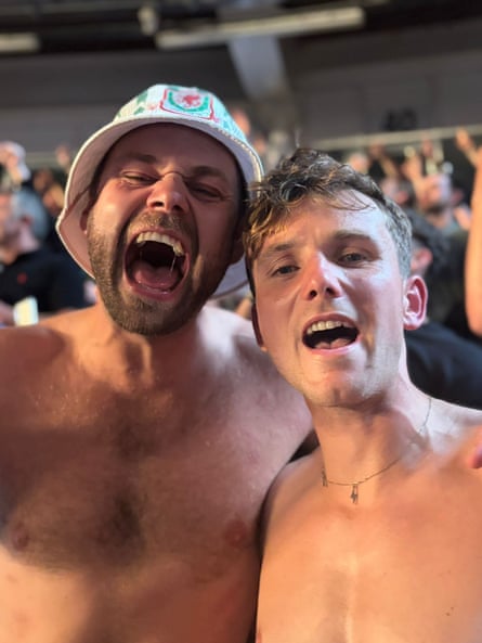 Lloyd Williams (right) and his friend James.