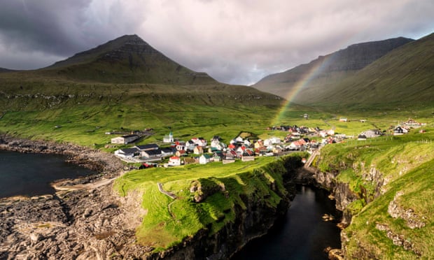 Village of Gjogv in the Faroe Islands. All UK residents need a special worthy purpose to enter the country, in line with the Danish government’s strict requirements.