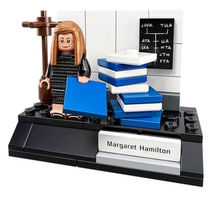 margaret hamilton as a lego figurine from 2017
