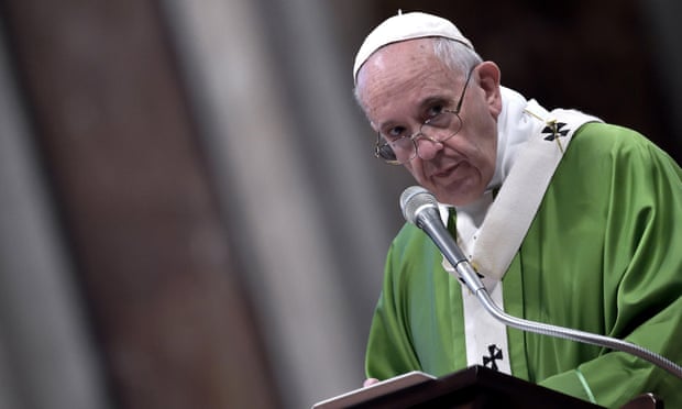 Pope Francis. The church is ‘locked, in a paranoid position against the pope’, Charamsa says.