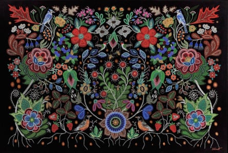 beadwork art by Christi Belcourt