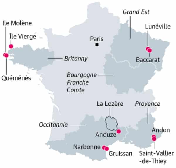 Hidden France map