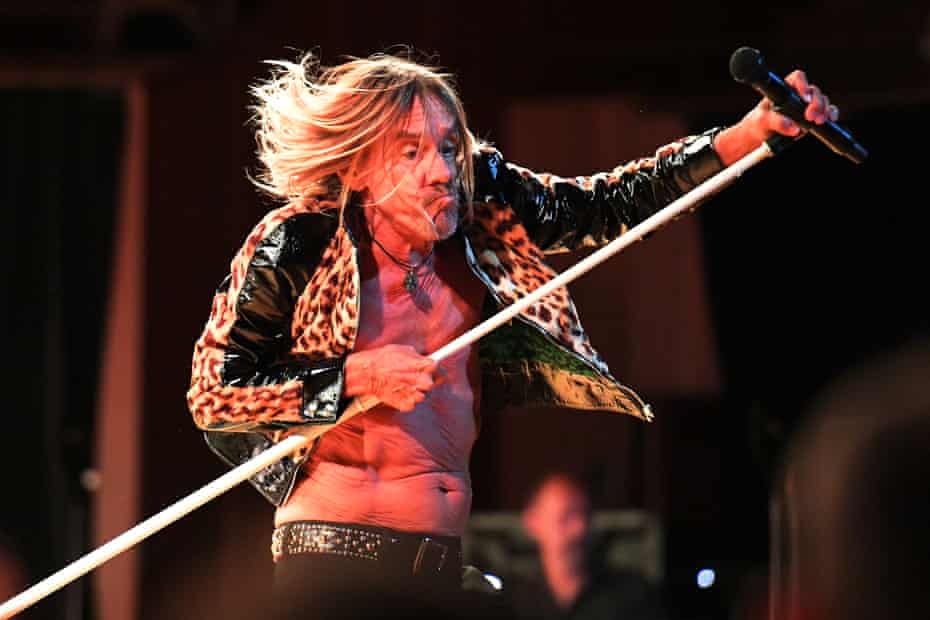 Iggy Pop performs at the Sydney Opera House. 