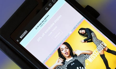 An app for the online fashion retailer Missguided.