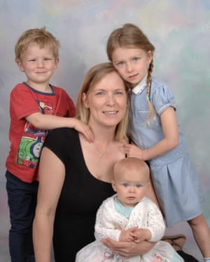 Jenny Hassett with her three children