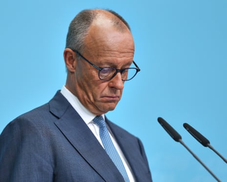 Chancellor Friedrich Merz speak at press conference at the CDU national headquarters following the state election in Saxony-Anhalt.