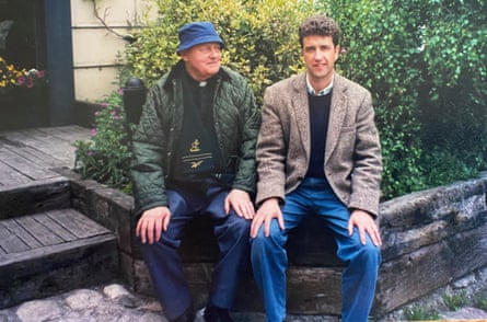 David Orr with his uncle Peter in 2001, Enniskerry, County Wicklow, Ireland