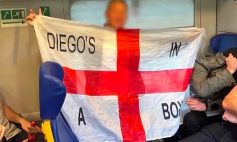 Threatening behaviour at the match between England and Italy in Naples