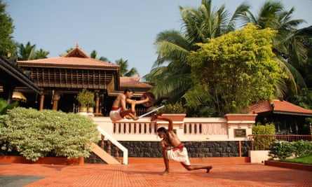 Kalari, an Indian martial art that originated in Kerala.