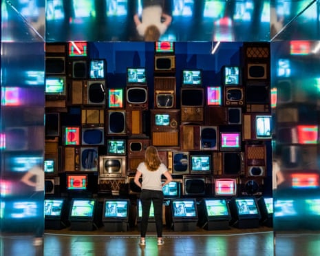 Mirage Stage, 1986, by Nam June Paik showing at Hallyu! The Korean Wave at the V&amp;A.