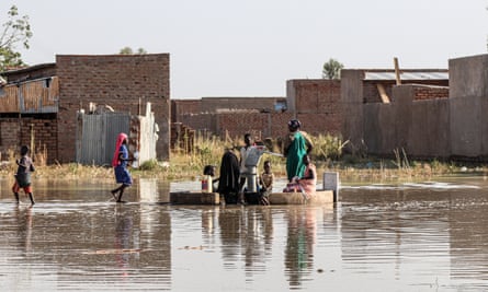 Flooding in Toukra, Chad. Flooding increased by 180% between 2015 and 2020.