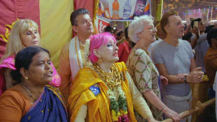 Rhodes, centre, in the BBC’s The Real Marigold Hotel.