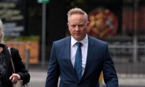 CEO and Senior Financial Advisor at Henderson Maxwell, Sam Henderson (right) arrives at the Federal Court in Melbourne, Tuesday, April 24, 2018. 