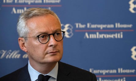 The French finance minister, Bruno Le Maire