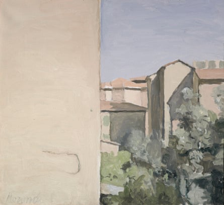 Courtyard on Via Fondazza by Giorgio Morandi (1954)