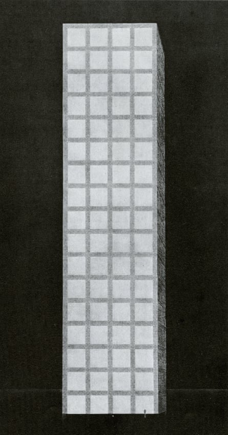 Tadao Ando’s characteristically minimalist idea for the 1980 version of the architectural contest.