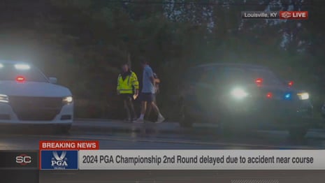 Scottie Scheffler charged with assault after traffic stop outside US PGA – video
