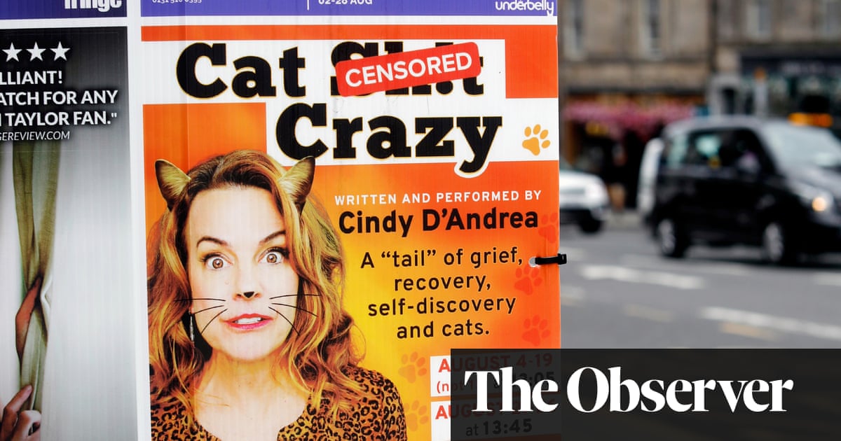 Edinburgh festival fringe acts outraged by censorship of ‘provocative’ posters