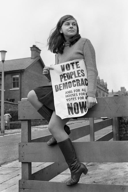 In April 1969 21-year-old Bernadette Devlin became Britain’s youngest ever female MP, winning south Derry for the People’s Democracy party