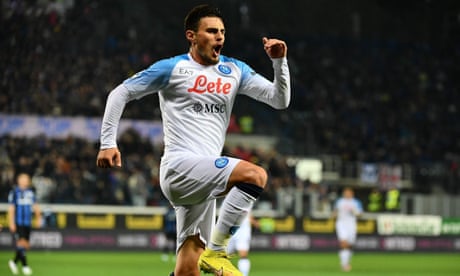 European roundup: Napoli sink Atalanta to stretch lead at top of Serie A