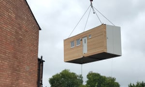 An iKozie self-contained unit being lowered into place.