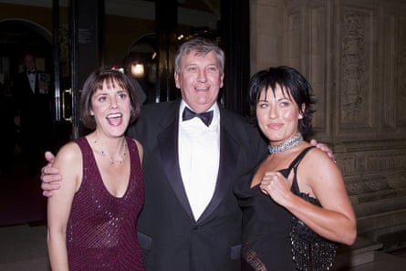 Derek Martin and his EastEnders co-stars Elaine Lordan and Jessie Wallace at the National Television Awards at the Royal Albert Hall in London, 2000.
