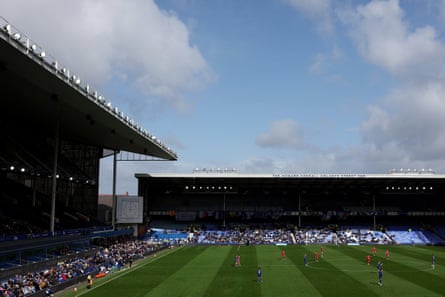General view of Goodison Park before the Women’s Super League match between Everton and Liverpool in March 2026.