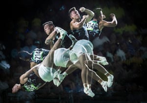 New Zealandâs Kyleab Ellis competes in the menâs vault at the Coomera indoor sports centre during the 2018 Commonwealth Games.