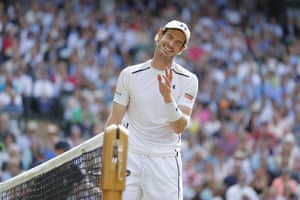 Murray affords a smile as he takes control of the semi-final.