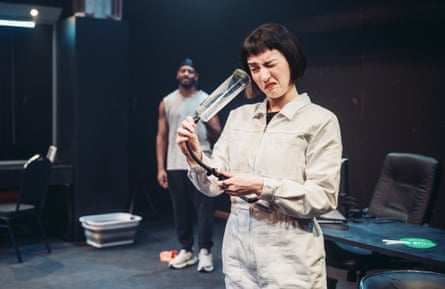 ‘Patriarchy traps men in this idea of how they have to behave’ … Dex Lee and Jessie Mei Li in Tender.