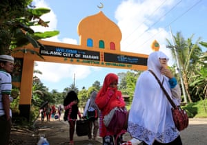 An evacuation centre set up for fleeing civilians