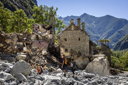 Destroyed houses in Fontana, 04 July 2024.