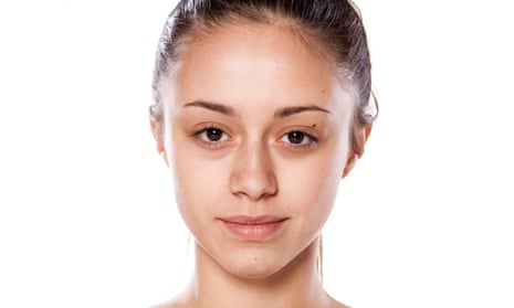 Close-up of young woman's face