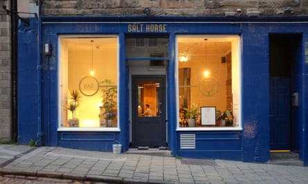 Exterior with lighted windows, Salt Horse Edinburgh