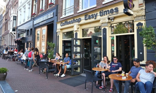 The Easy Times coffee shop, Amsterdam, which currently sells marijuana legally for personal use.