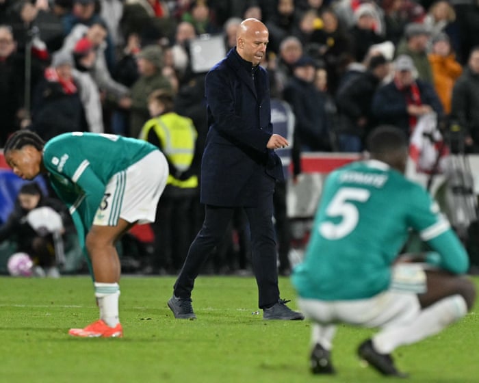 Arne Slot admits Liverpool’s Brentford defeat among his worst as losing run goes on