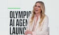 Olympic skiing champion Lindsey Vonn speaks at the IOC launch of the Olympic AI Agenda at Lee Valley VeloPark in London.