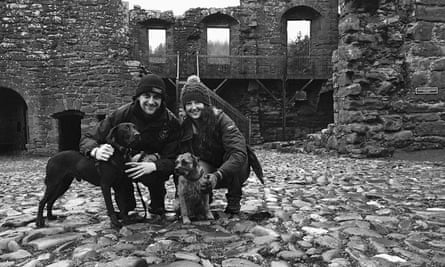 On their engagement day in 2016.