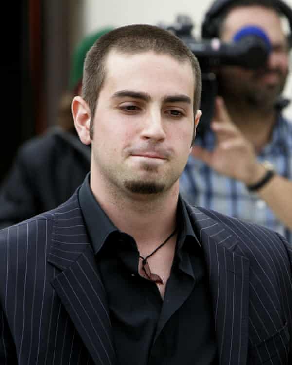 Wade Robson in 2005 after testifying at Michael Jackson’s trial.