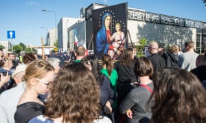 One audience member was injured with a liquid corrosive during a protest against the production in May.