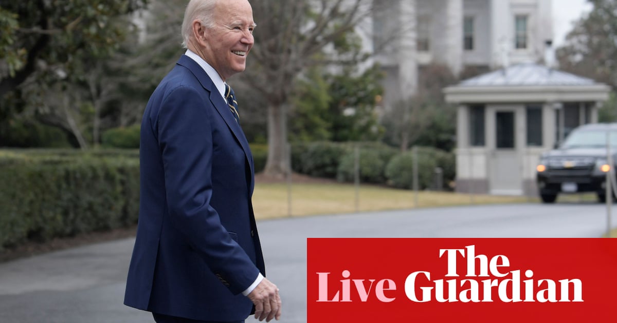 Biden says ‘no regrets’ on classified documents as he marks two years in office – live