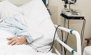patient in hospital bed