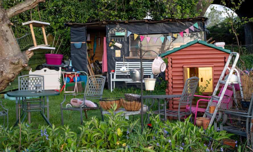 Early morning at allotments in Eton.