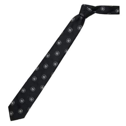 Rowing Blazers black tie with a Magic 8 Ball pattern