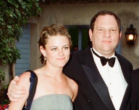 Perkins with Harvey Weinstein at Cannes film festival, 1998