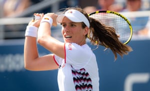 Johanna Konta in action.
