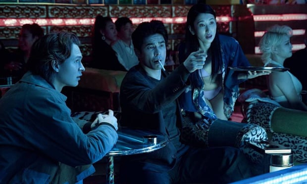 Ansel Elgort and Hideaki Itō in Tokyo Vice.
