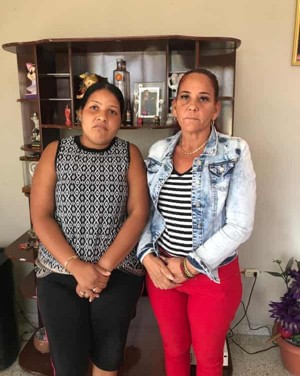 Eloy Cardoso’s mother, Servillia Pedroso, left, and Migdalia Gutiérrez, whose son, Brunelvil, has been sentenced to 15 years.