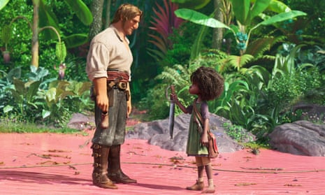 Jacob (voiced by Karl Urban) and Maisie (voiced by Zaris-Angel Hator).